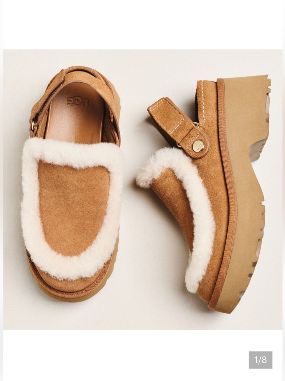UGG Esme Suede Slingback Clogs - Picture 3 of 8